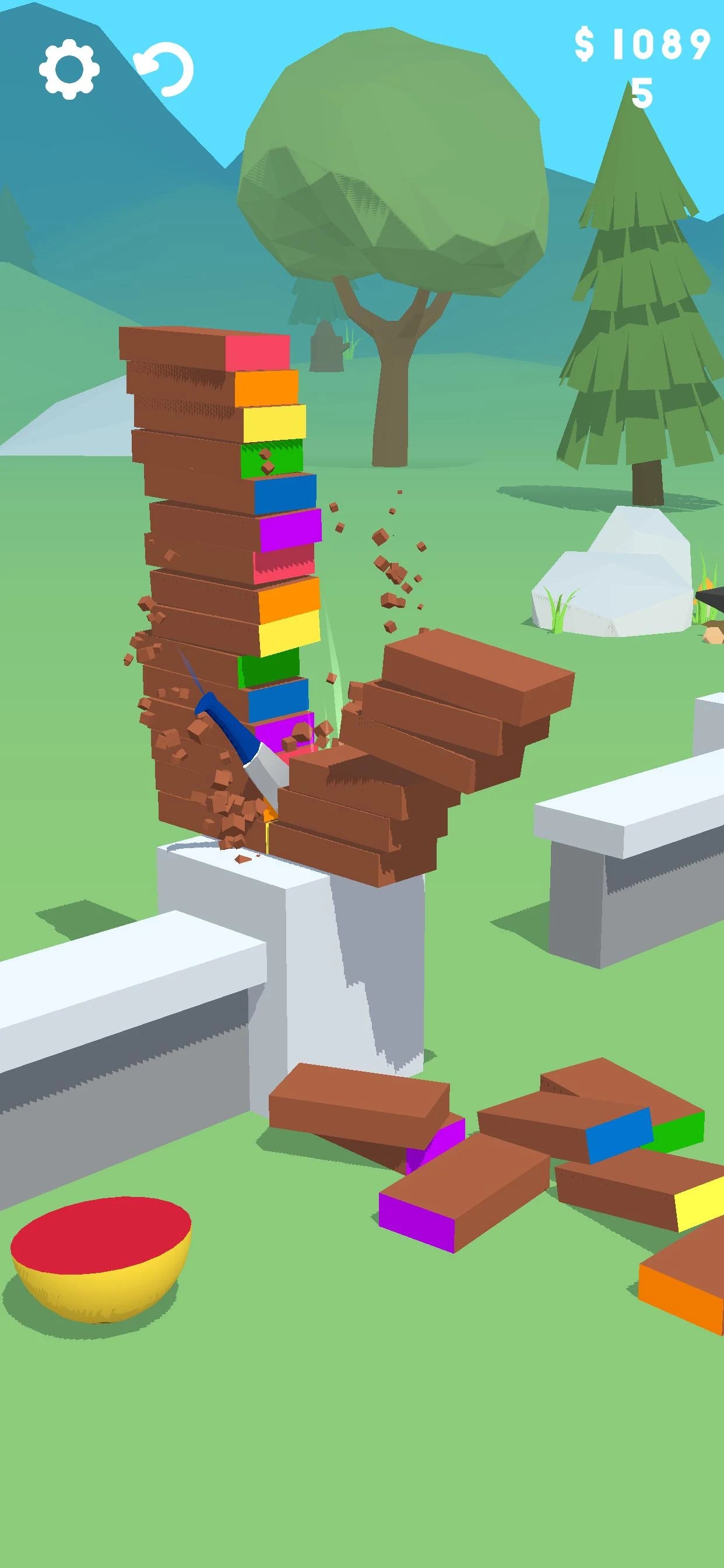 Hyper Casual Replica (Slice It All Game For Free) Source Code Unity 3D