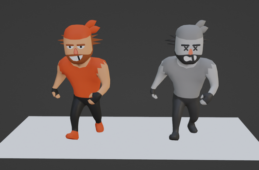 Hyper Casual Cartoon Character with two texture variations for free Unity 3D